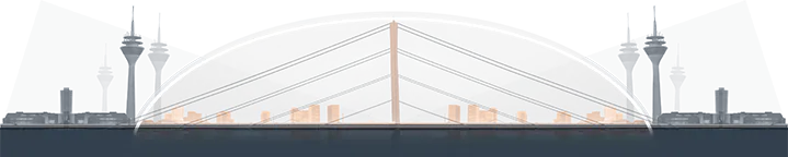 City scape montage with space needle ornamental background graphic City scape montage with space needle ornamental background graphic